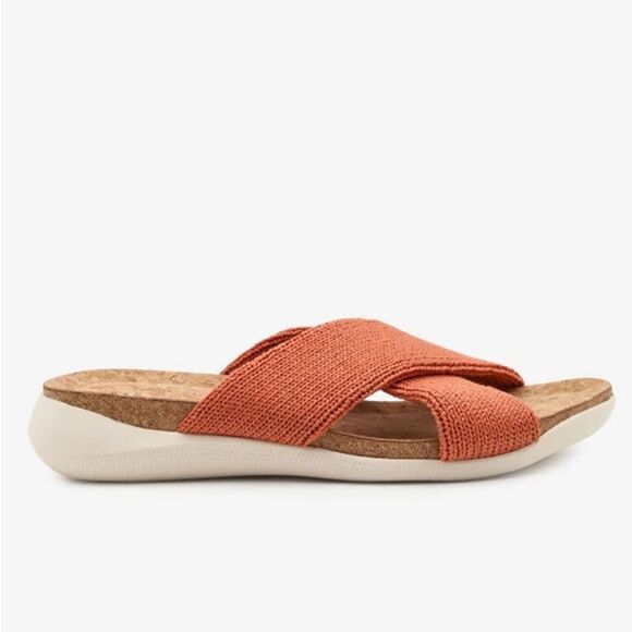 ARCOPEDICO Women’s Pantanal H79 Knit Slides in the Size 40/9 US in Brick Color - Picture 11 of 16